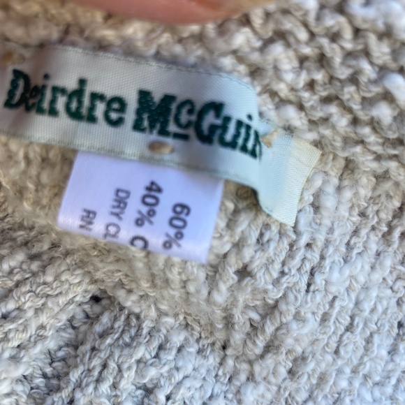 Deidre McGuire Cream Cardigan - Cotton/Linen Size M (approx) - Picture 4 of 13